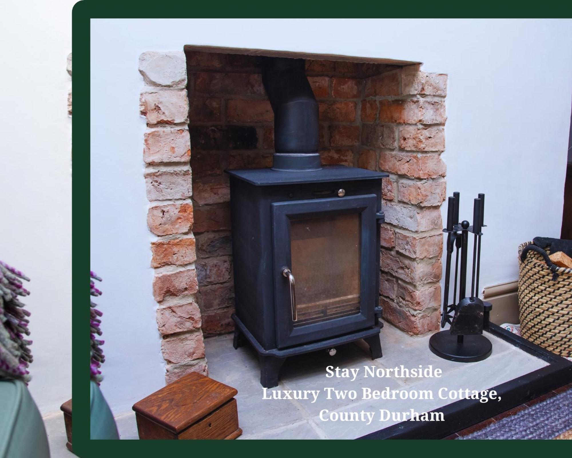 Work And Relax - Fast Wifi, Fireplace & Near Pub Newton Aycliffe Exterior foto